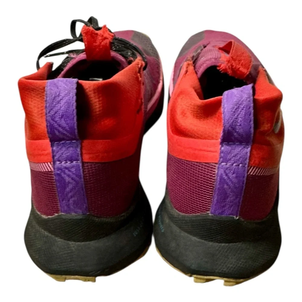 Nike React‎ Pegasus Trail GTX 4 Gore-Tex Maroon Orange Running Shoe US Women's 8